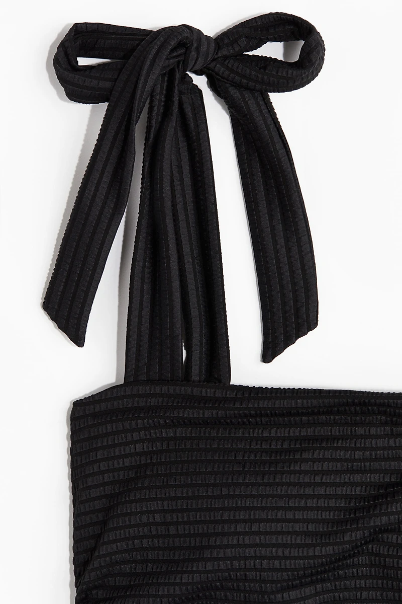 Padded-Cup Tie-Strap Swimsuit