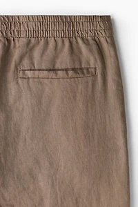 Regular-Fit Linen Pants