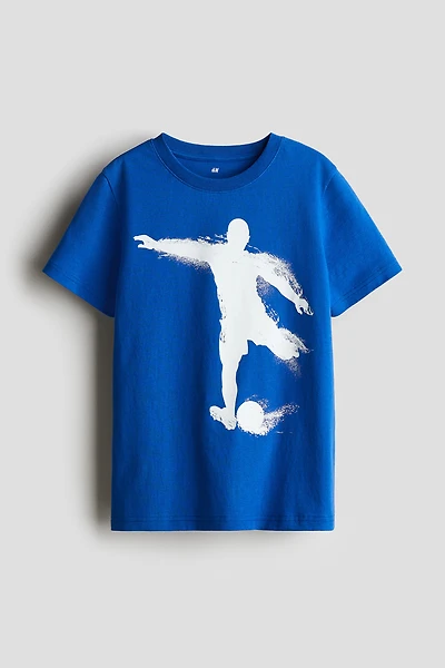 Printed cotton T-shirt