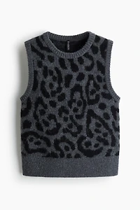 Jacquard-Knit Sweater Vest