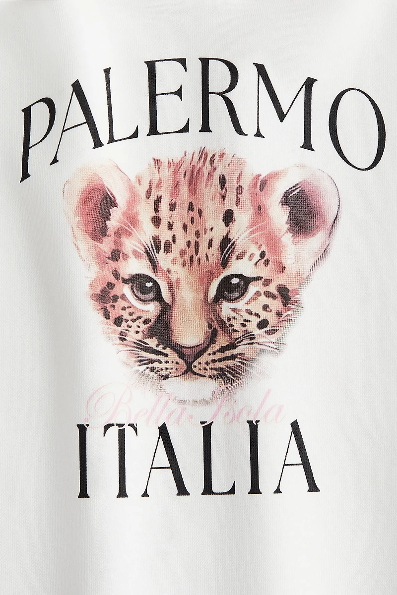 Oversized Hoodie with Motif