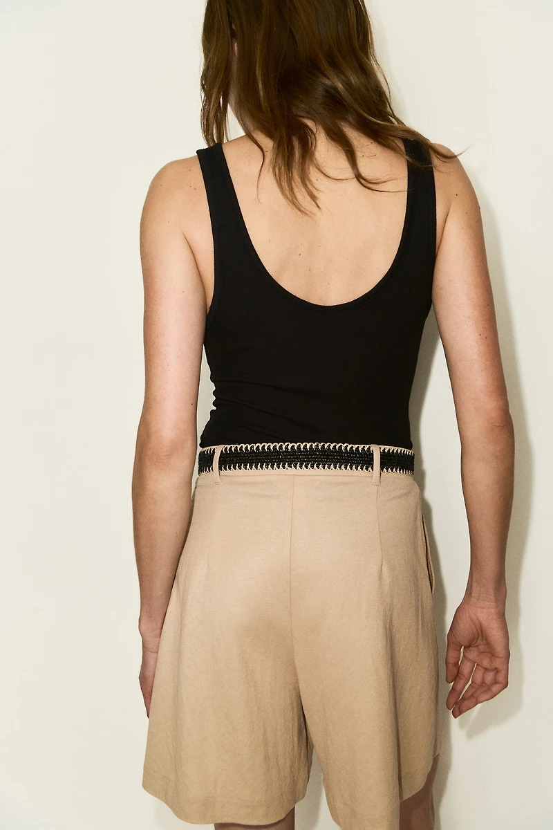Dress Shorts with Belt