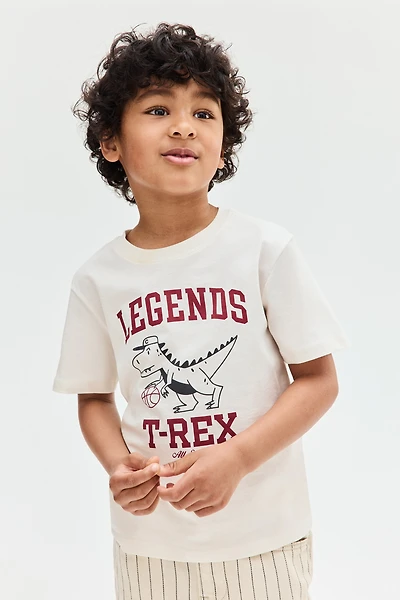 T-shirt en coton imprimé