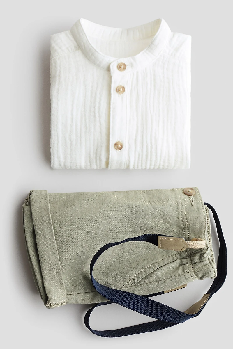 2-Piece Set with Suspenders