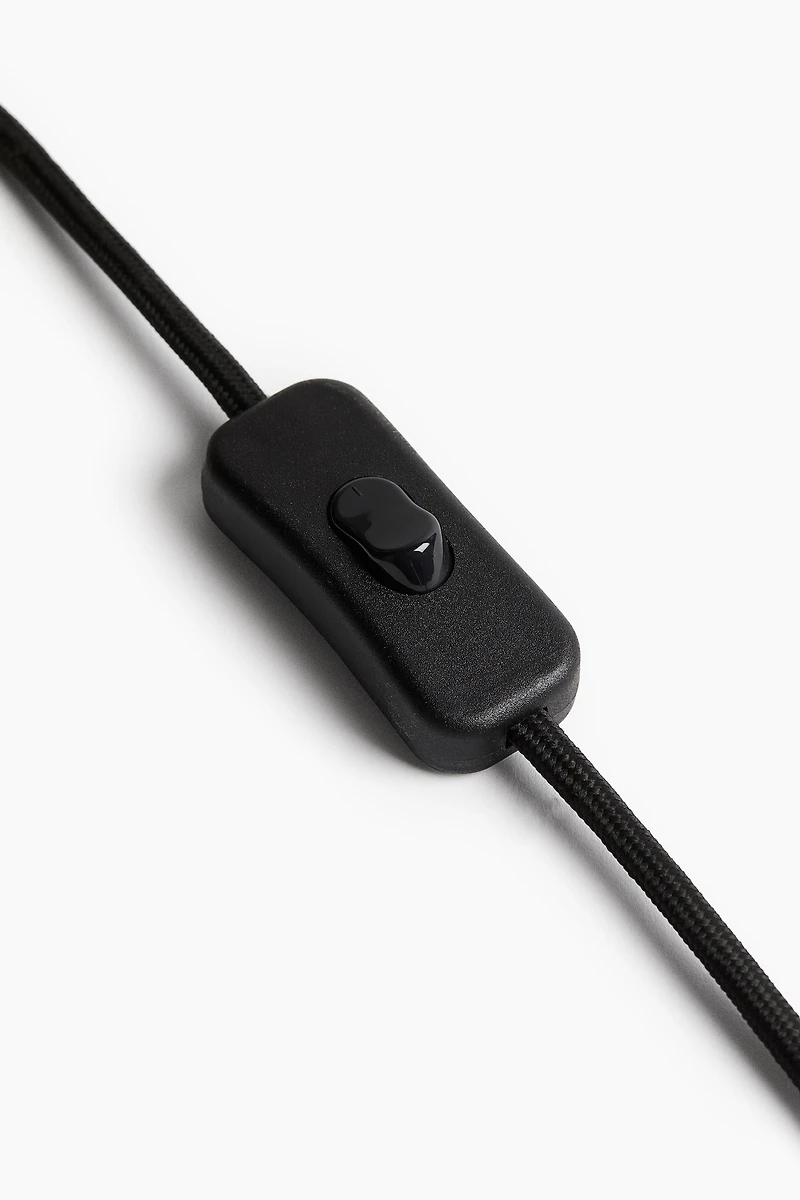 Bouclé-weave table lamp