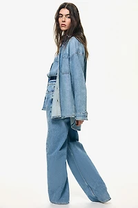 Chemise ample en denim très doux et léger