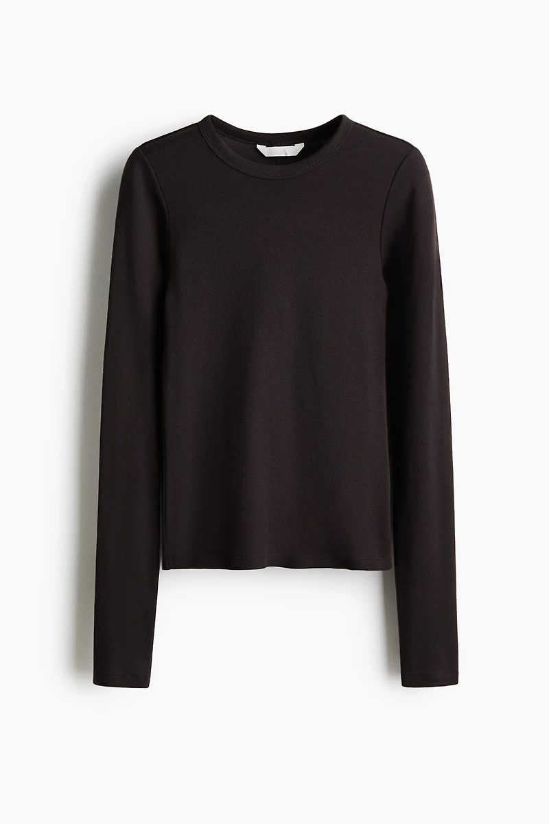 Long-sleeved Jersey Top