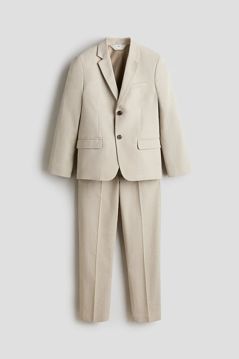Linen-Blend Suit