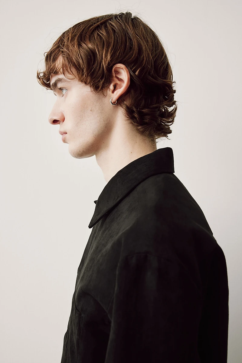Regular Fit Napped Overshirt