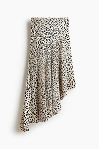 Asymmetric Viscose Skirt