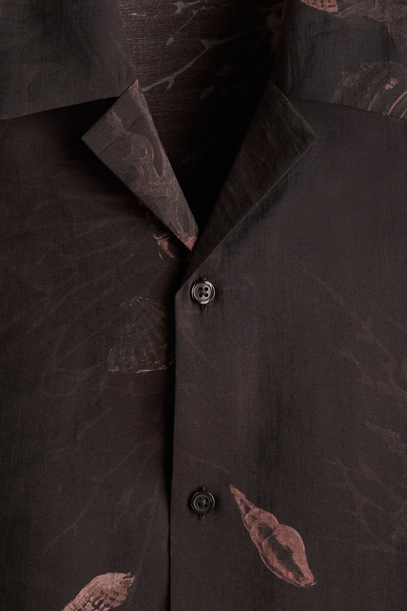 Chemise classique en lyocell mélangé