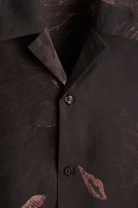 Chemise classique en lyocell mélangé
