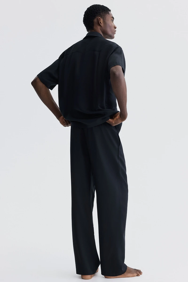 Chemise décontractée à col cubain