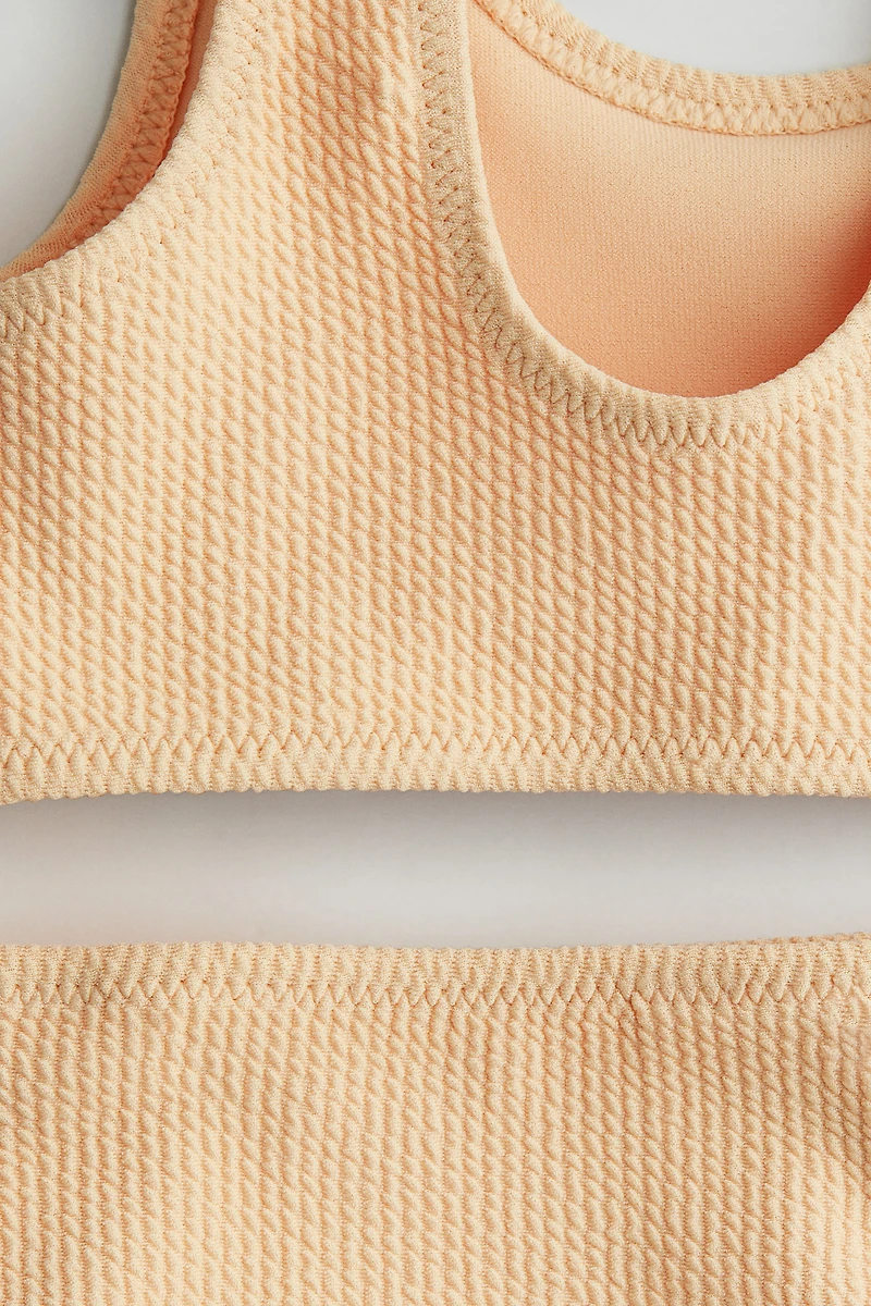Maillot de bain deux pièces texturé
