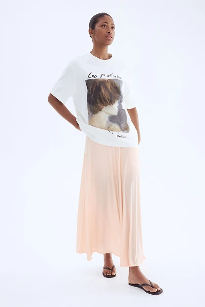 A-Line Jersey Skirt