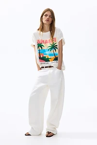 Printed Cotton T-Shirt
