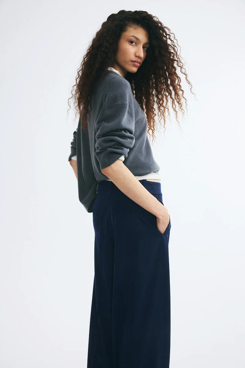 Pantalon chic à jambes larges