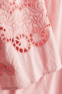 Blouse with Eyelet Embroidery