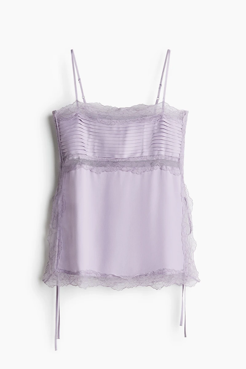 Lace-Trimmed Camisole Top