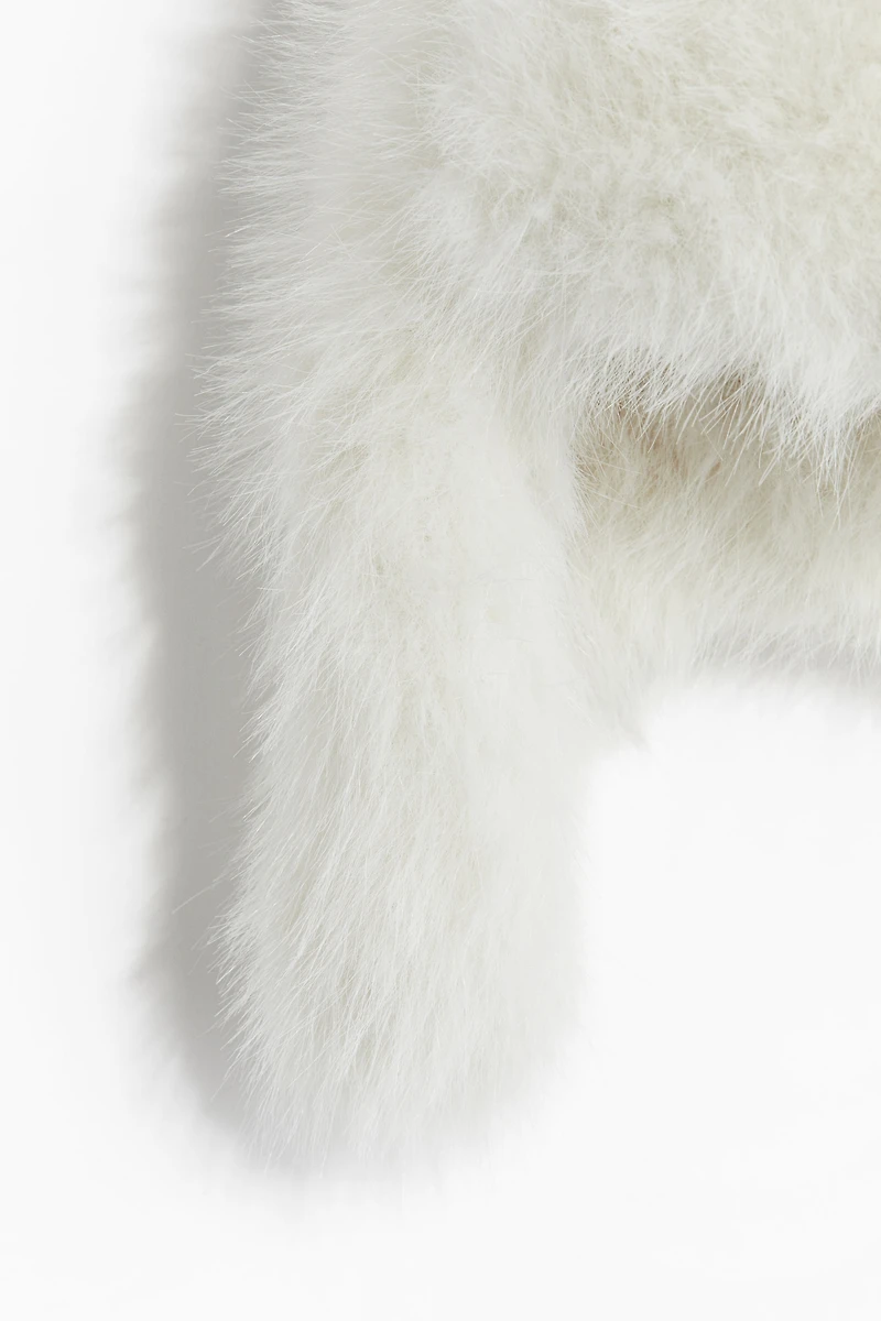 Tuque duveteuse avec rabats d'oreilles