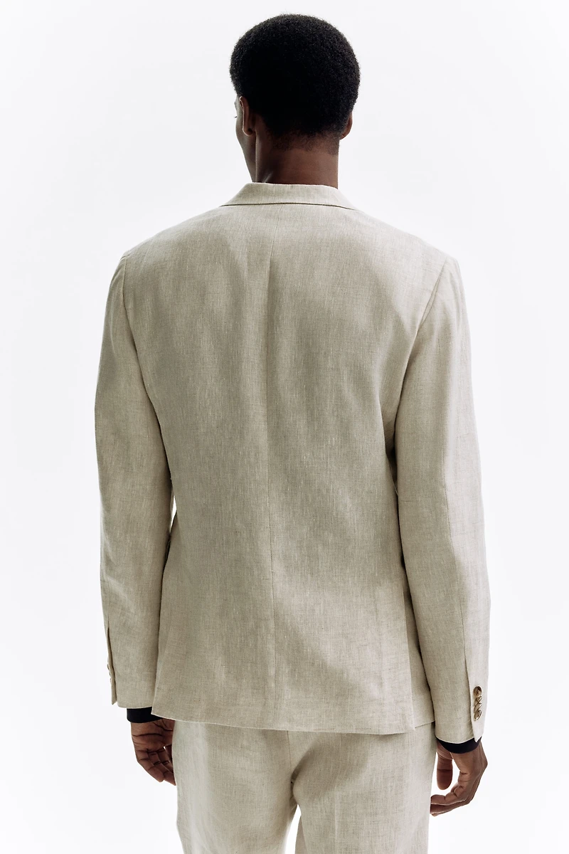 Slim Fit Linen Jacket