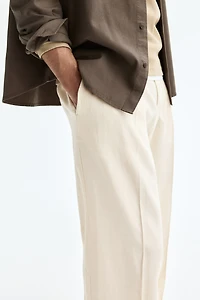 Loose-Fit Linen-Blend Pants
