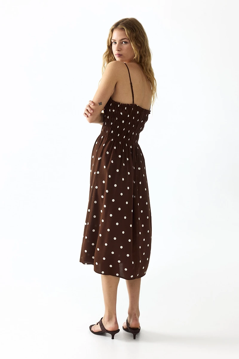 Smocked Strappy Dress