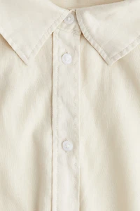 Linen-Blend Shirt