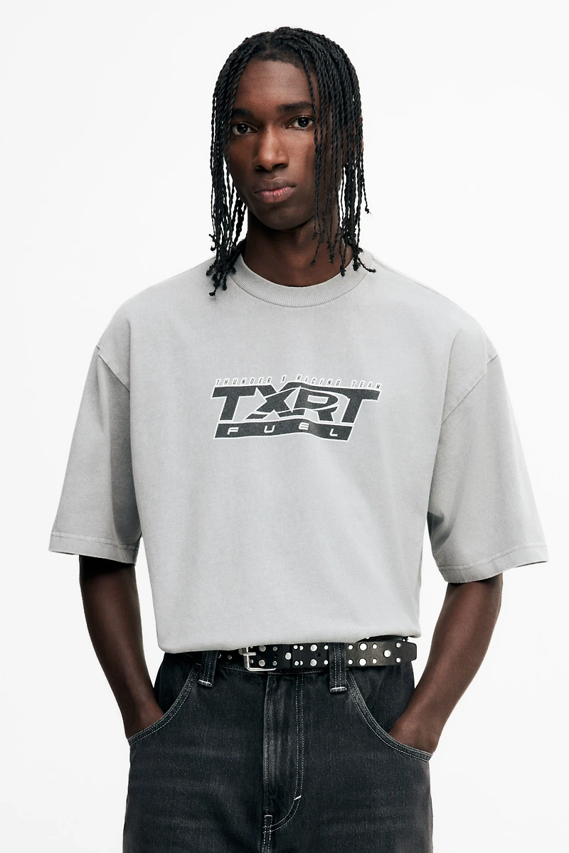 T-shirt délavé ample