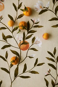 Nappe à motif en lin mélangé