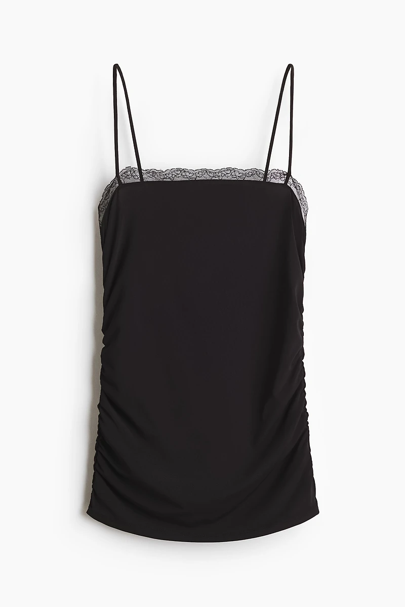 Lace-Trimmed Camisole Top