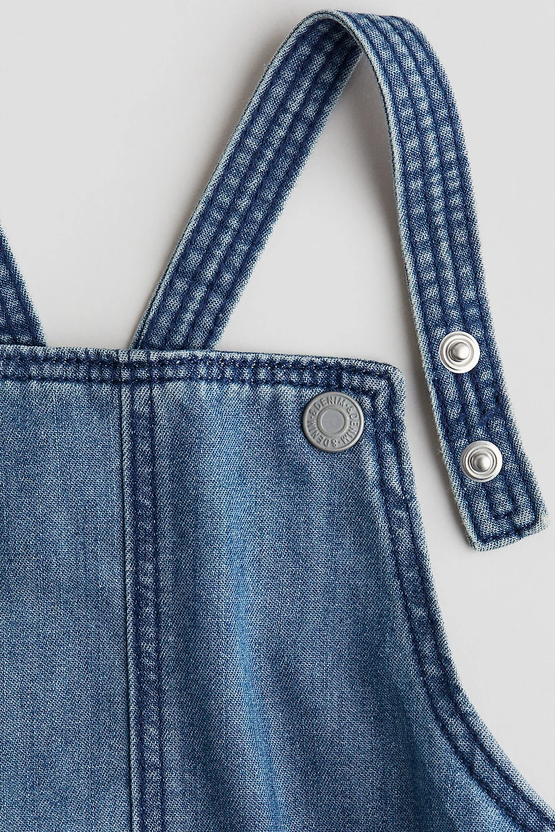 Denim Overall Shorts