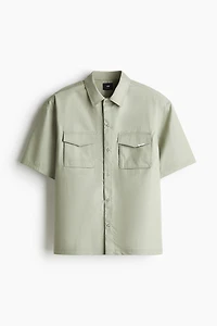 Loose-Fit Short-Sleeved Utility Shirt