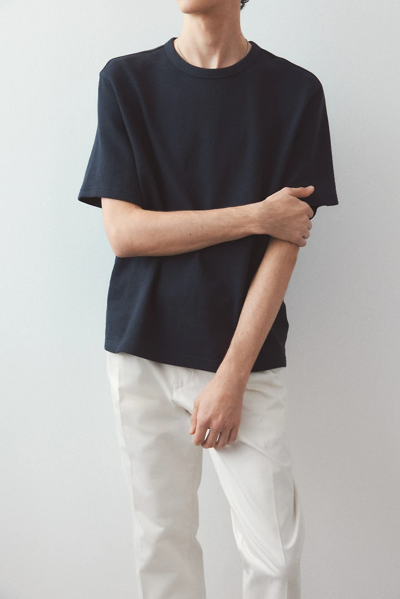 Regular Fit Waffled T-Shirt