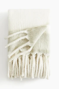 Patterned Wool-blend Throw