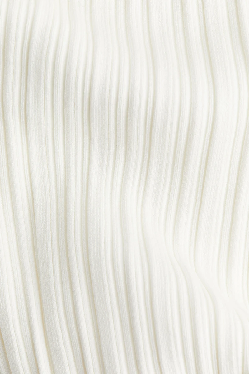 Rib-Knit Off-the-Shoulder Dress