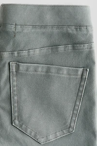 Denim-Look Flared Jeggings