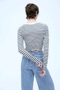 Ribbed Jersey Top