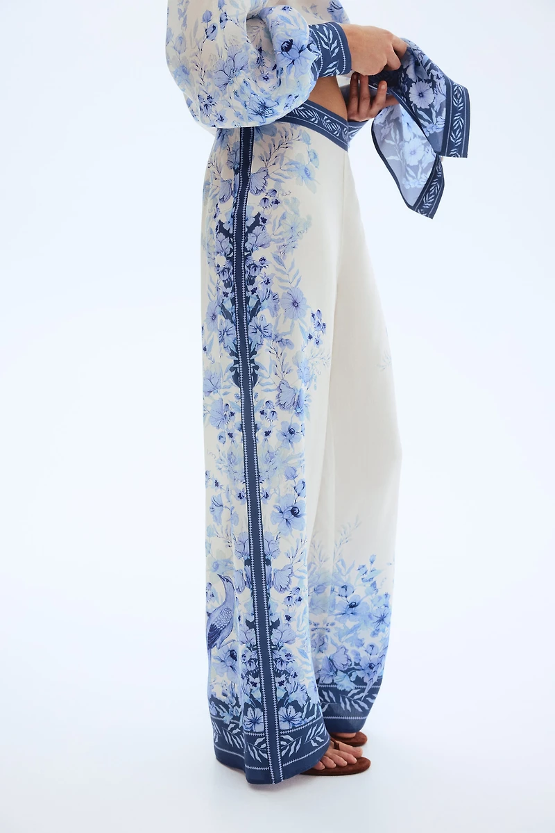 Printed Lyocell Pants