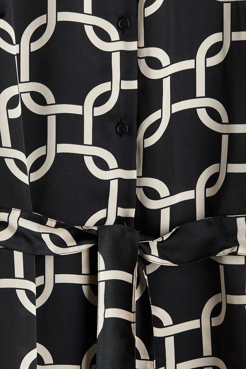 Tie-belt Shirt Dress