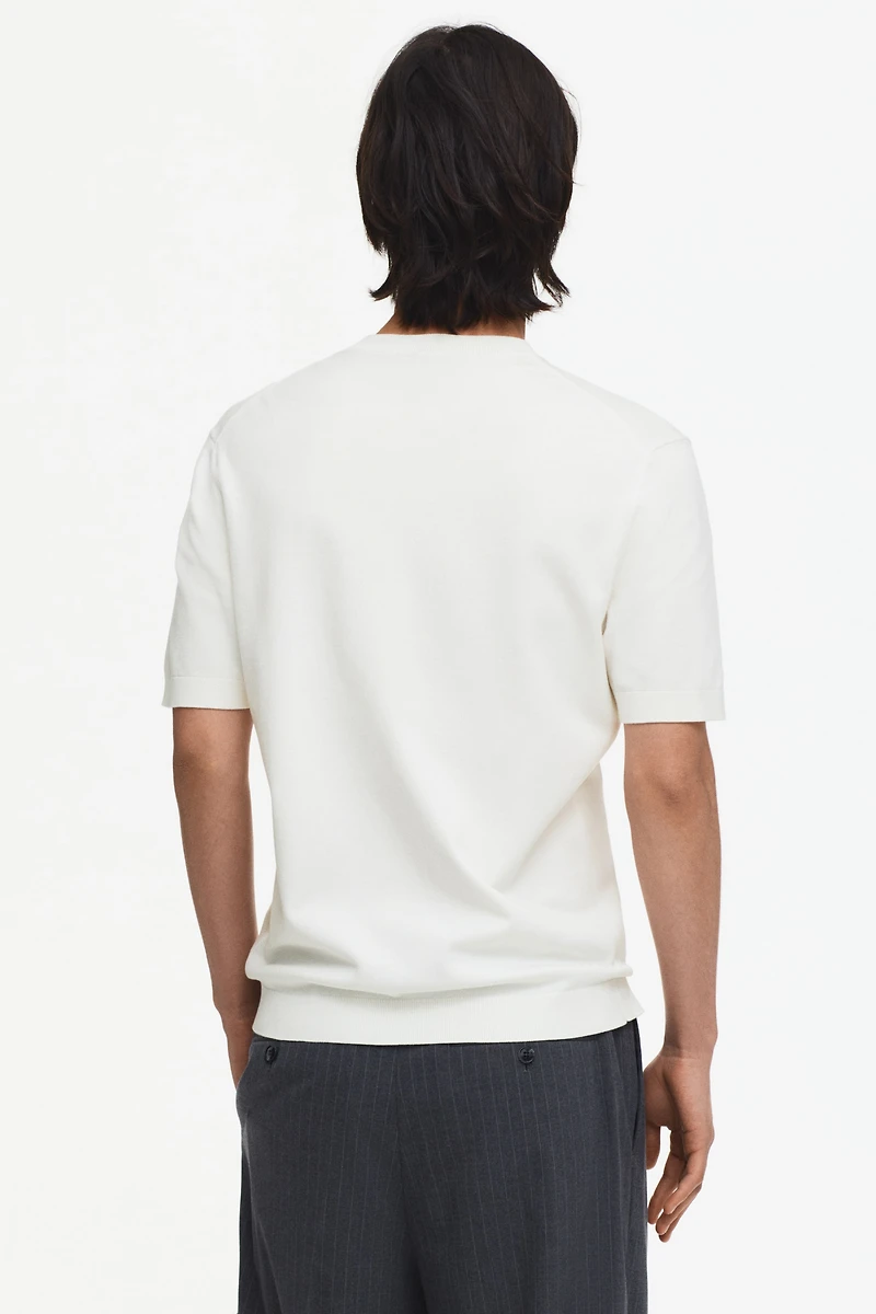 Slim-Fit Knit T-Shirt