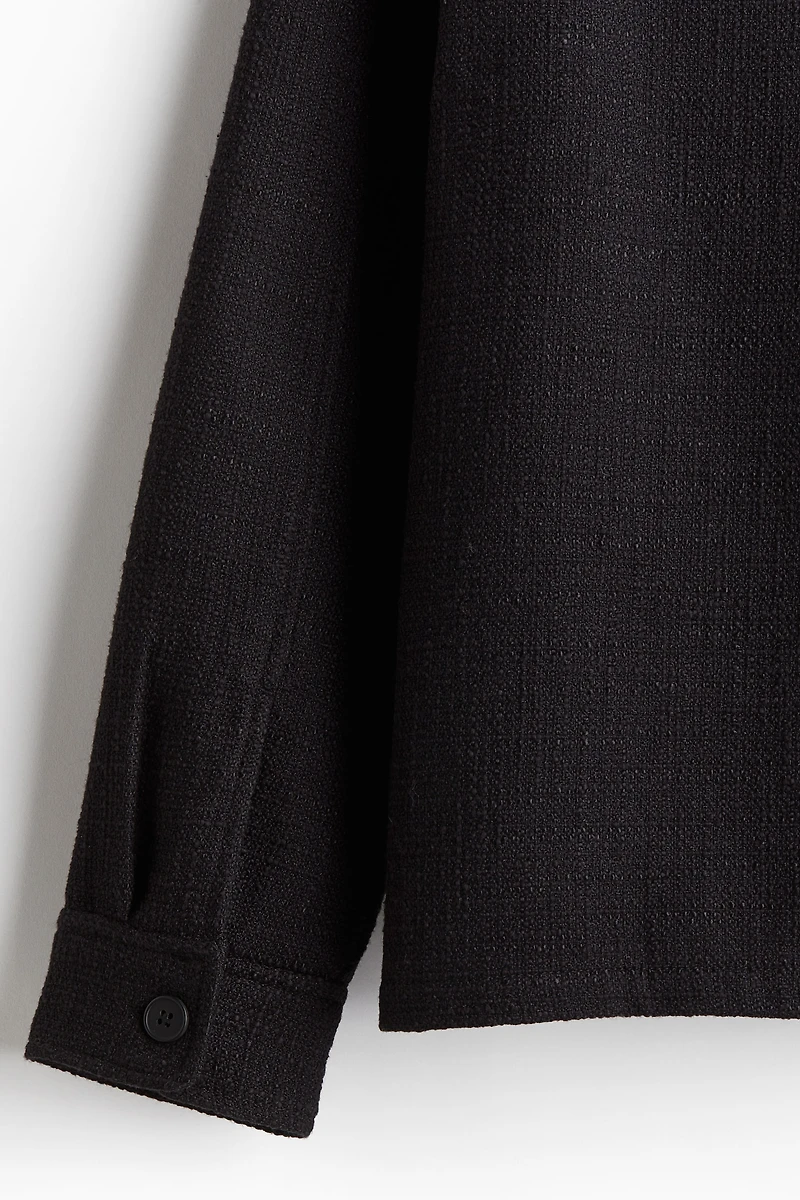 Regular-Fit Textured-Weave Overshirt