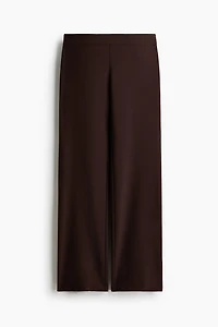 Pantalon taille basse en sergé
