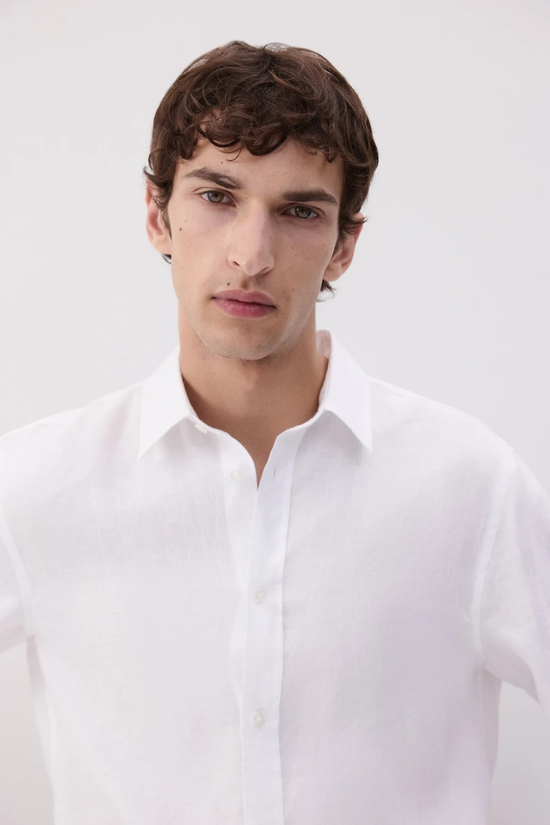 Regular-Fit Linen Shirt