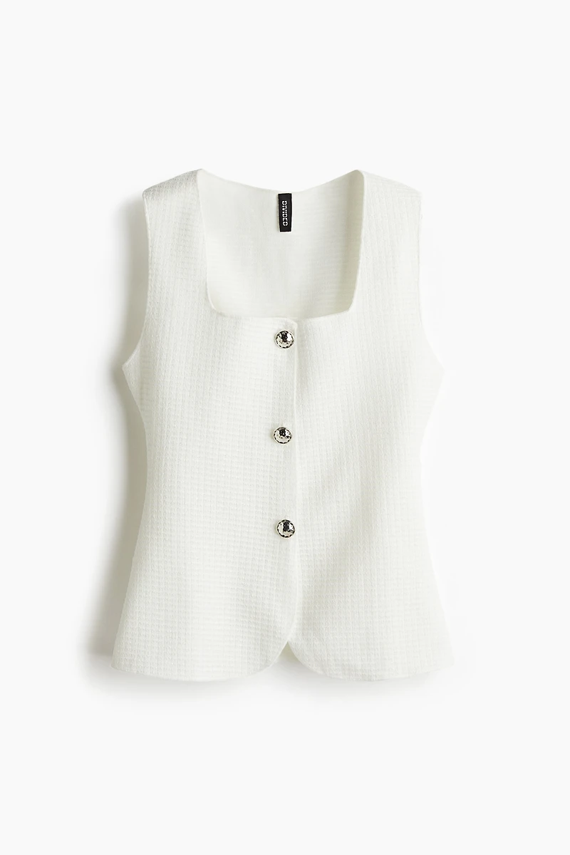 Textured Jersey Vest
