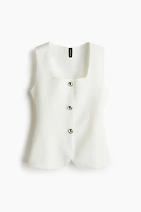 Textured Jersey Vest