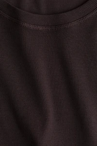 Cropped Ribbed Tank Top