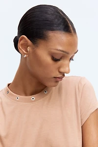 Metal-Detail T-Shirt