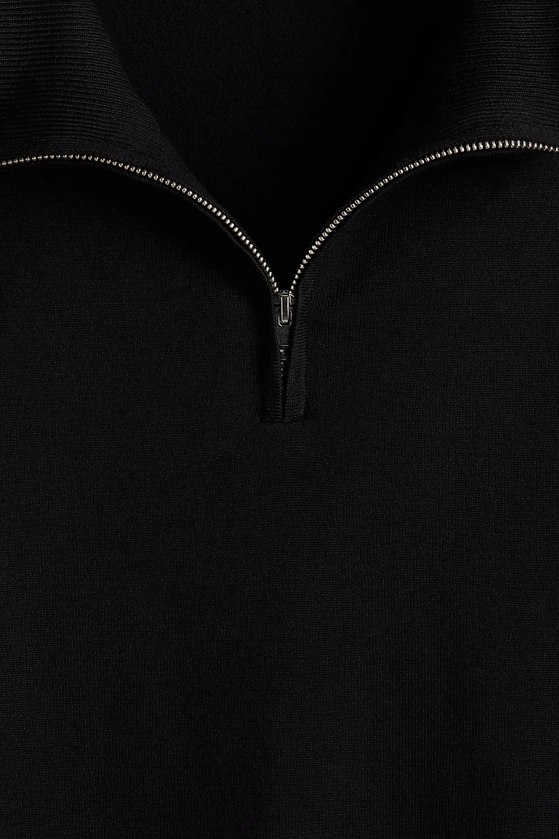 Chandail coupe classique à col fermeture éclair