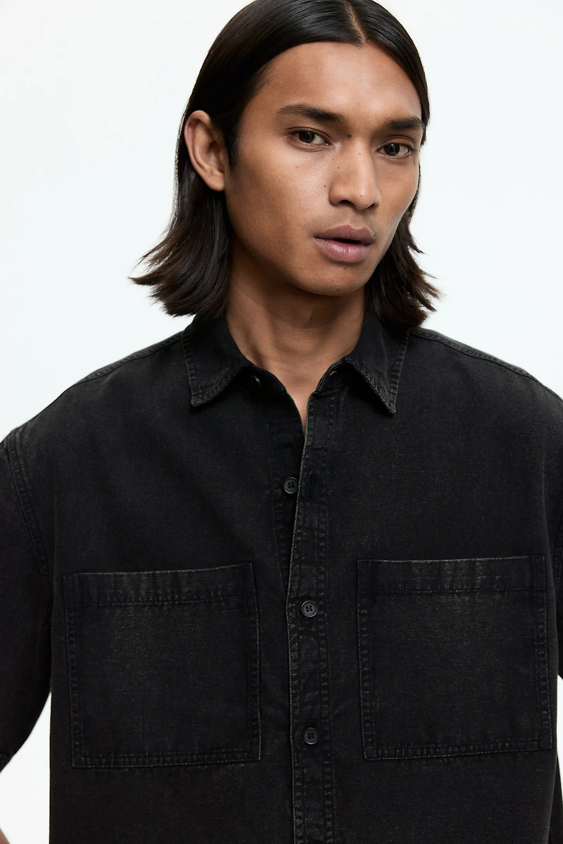Relaxed-Fit Cotton Canvas Shirt